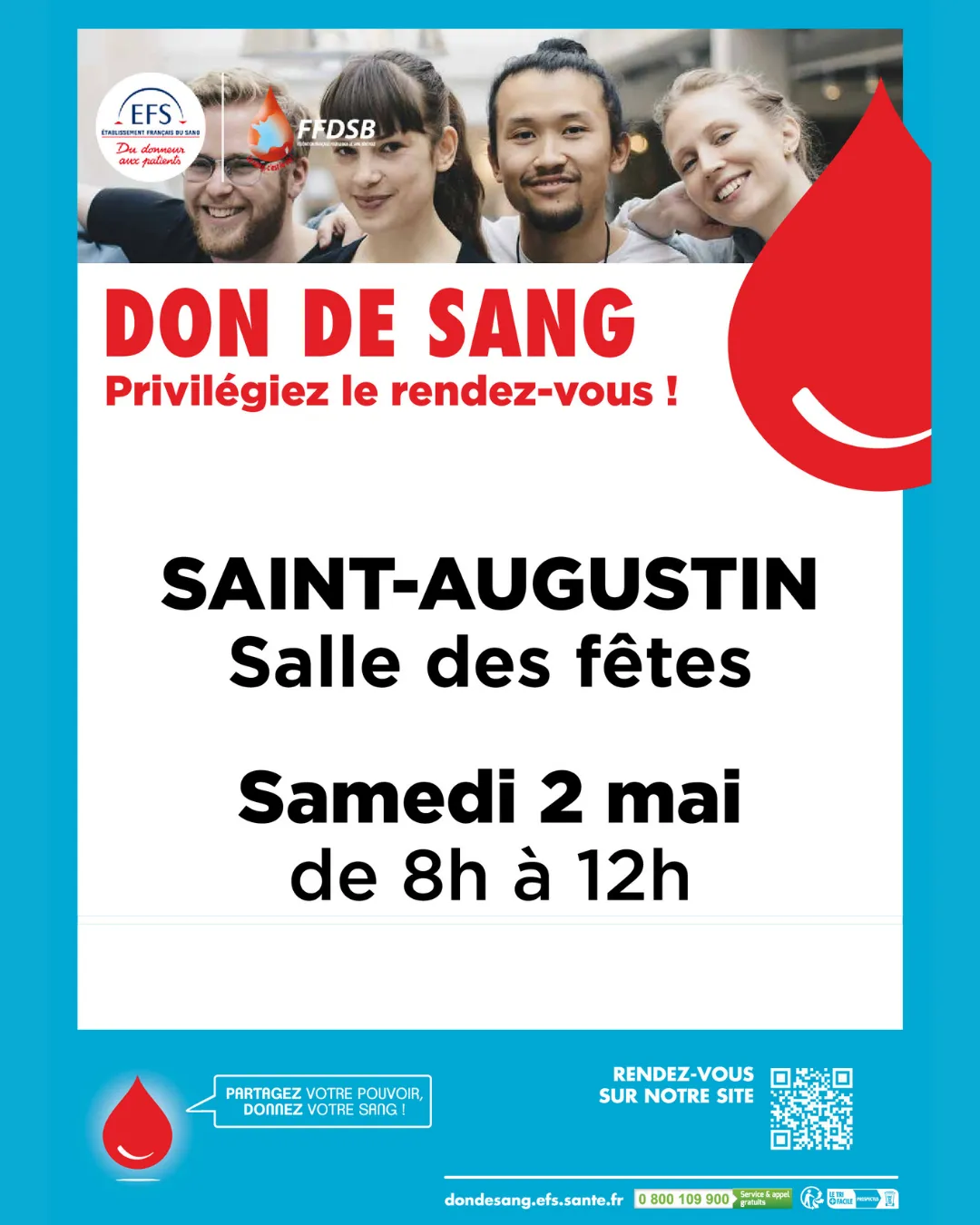 Don du sang le 02 mai 2026