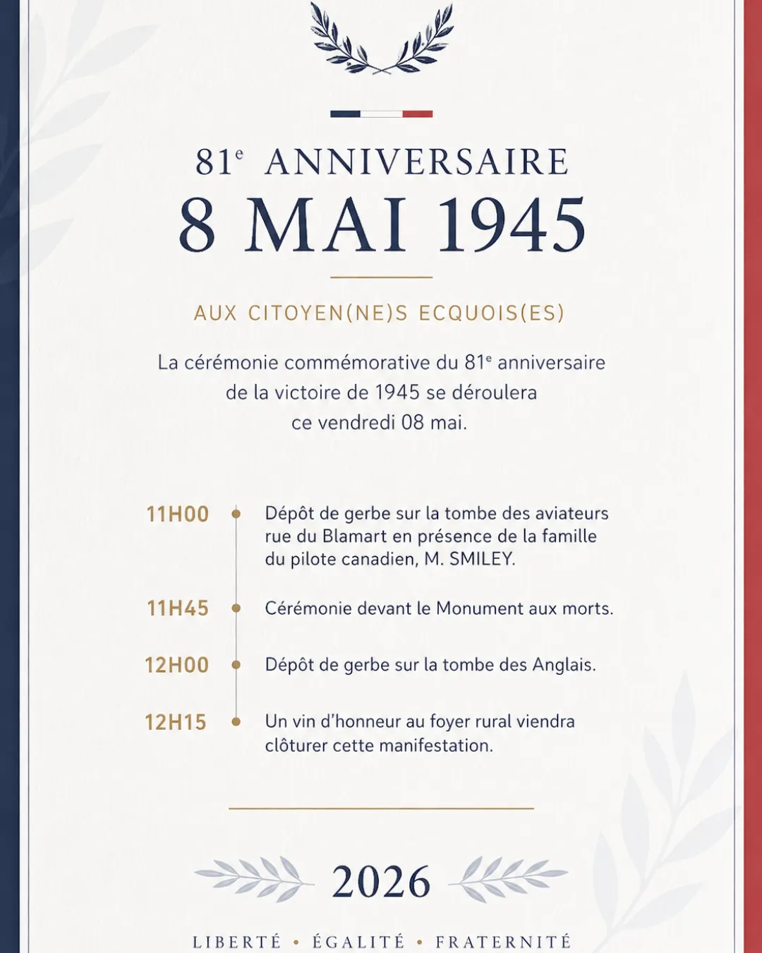 commémoration du 8 mai 2026