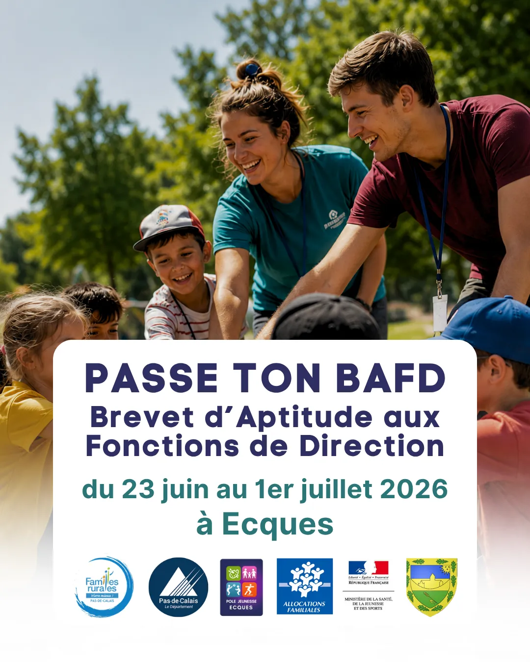 Passe ton BAFD à Ecques du 23 juin au 1er juillet 2026