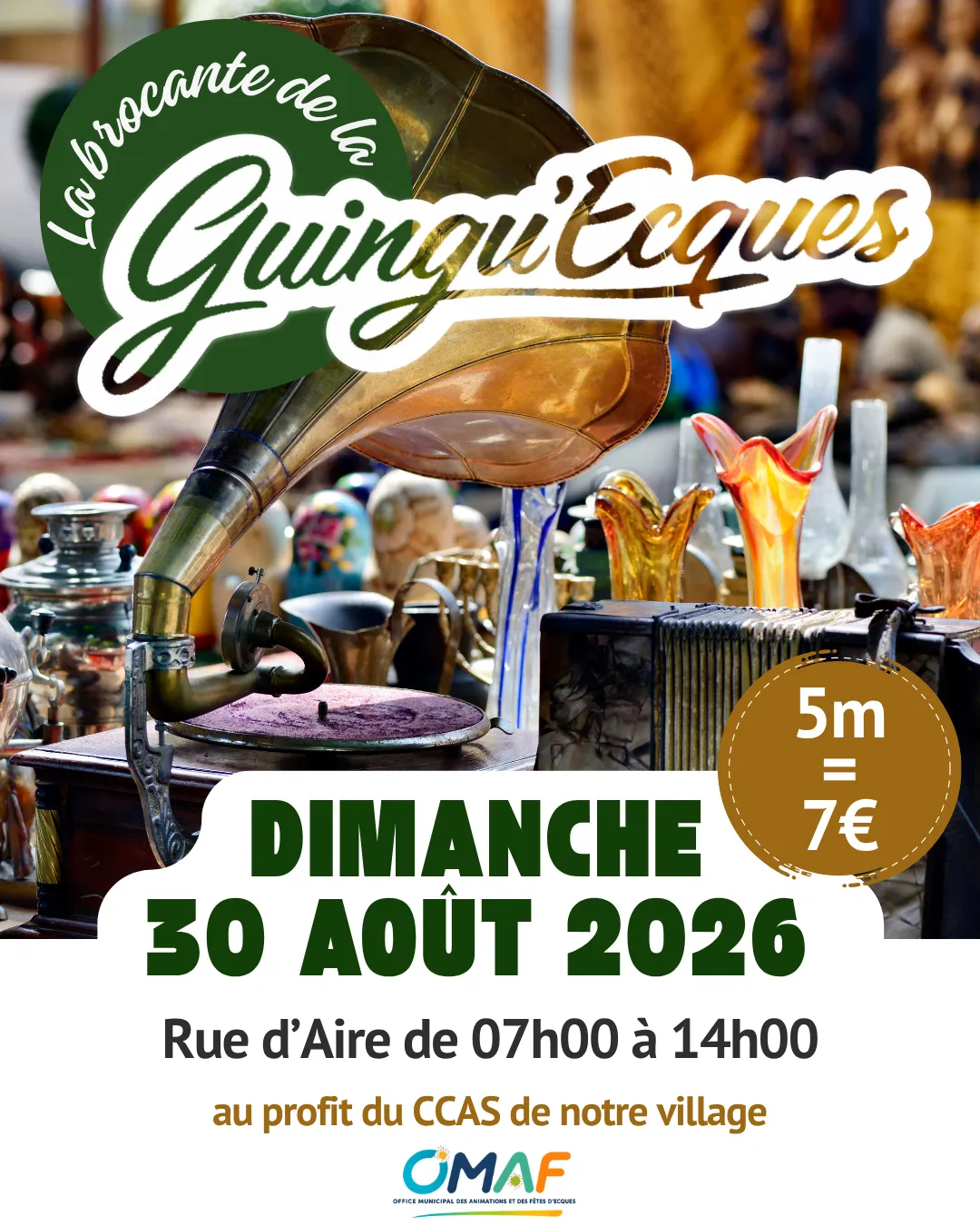 1ère édition de la Brocante de la Guingu'Ecques le dimanche 30 août 2026