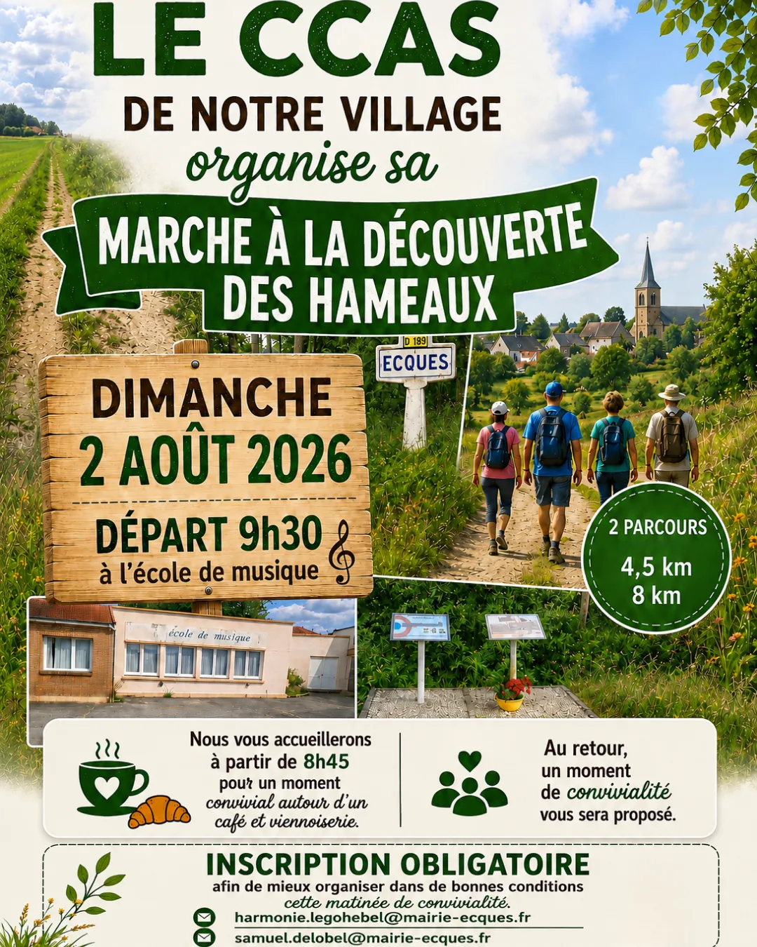 marche du CCAS d'Ecques le 02 août 2026