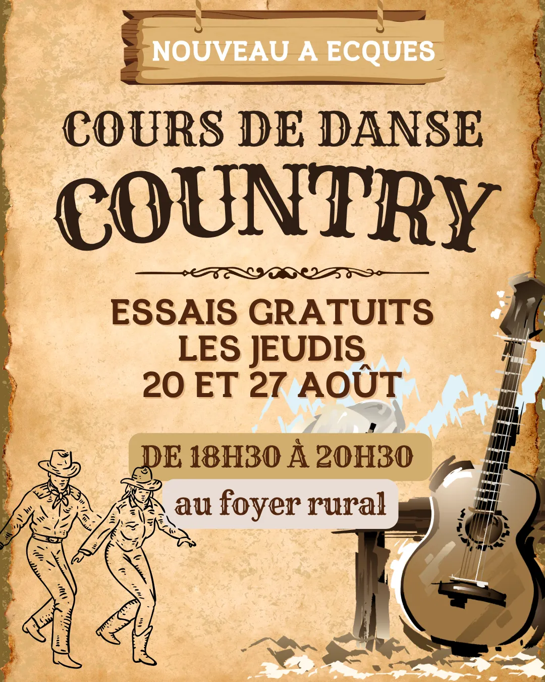 cours de danse Country à Ecques