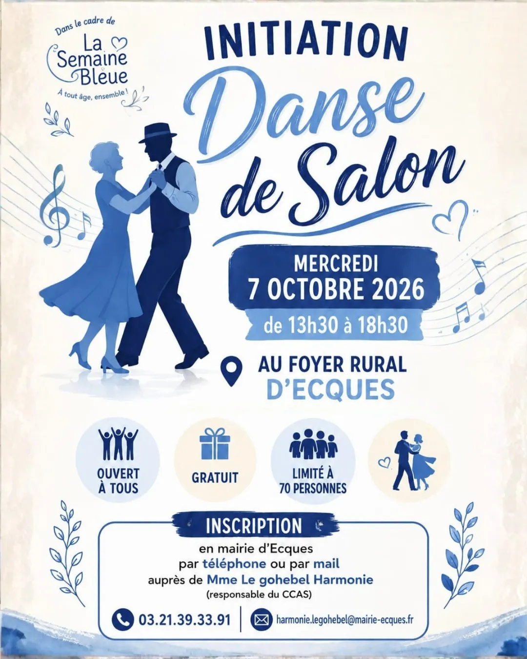 initiation à la danse de salon le 07 octobre 2026