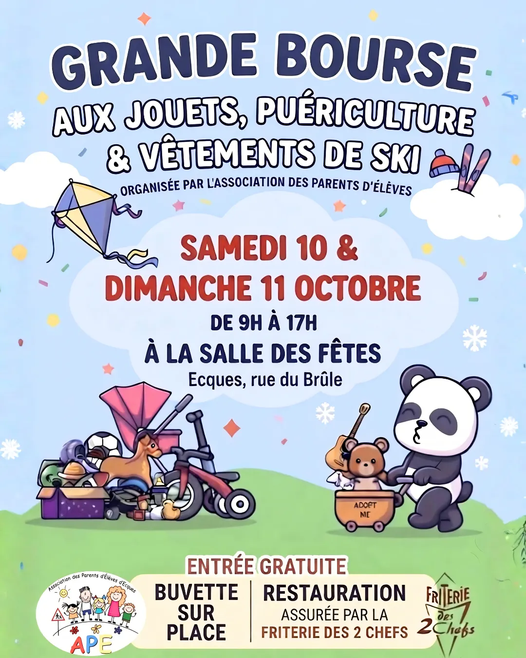 bourse aux jouets les 10 et 11 octobre 2026