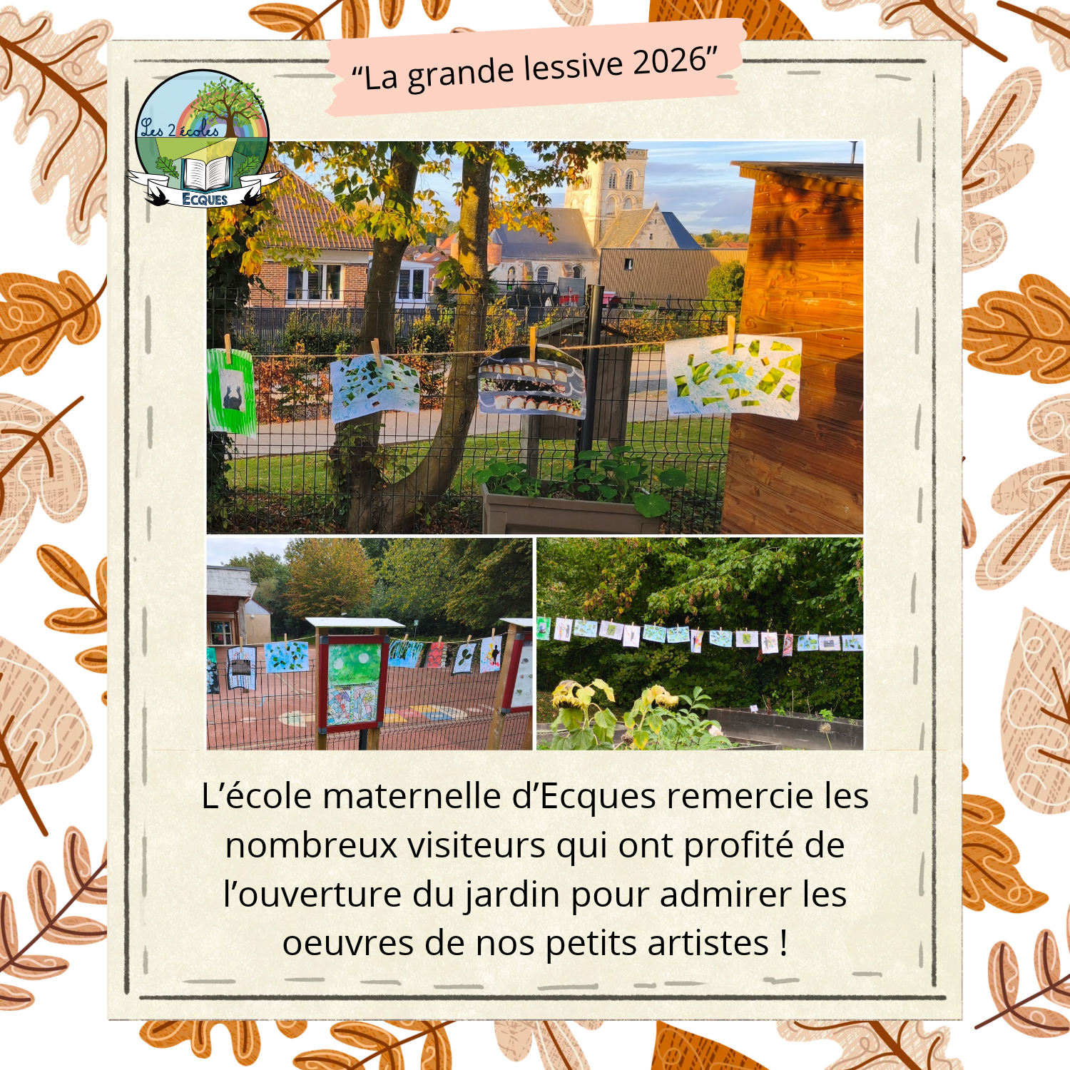 LA GRANDE LESSIVE : MERCI À TOUS